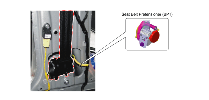 Hyundai Sonata  Seat Belt Pretensioner (BPT) Components and Components